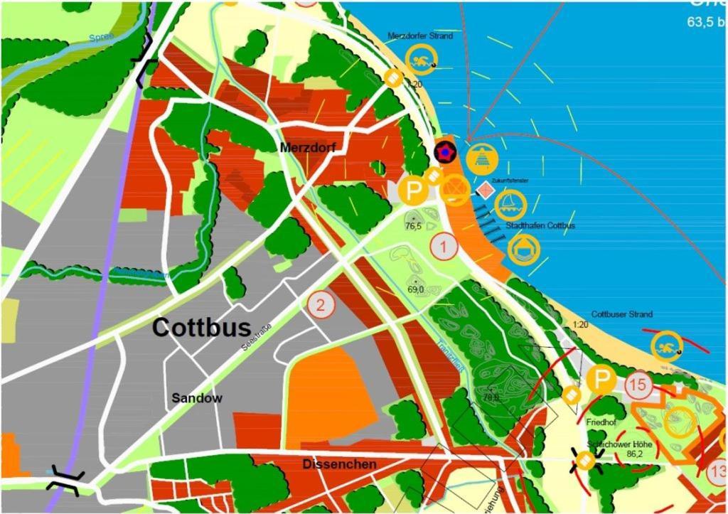 Zimmervermietung Cottbusser Ostsee エクステリア 写真